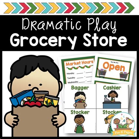 Grocery Store Dramatic Play Printables